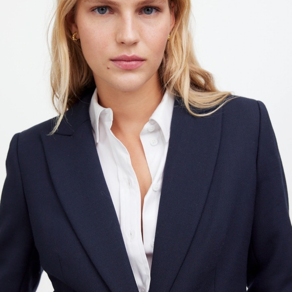 New MADEWELL Size 00 The Alston Blazer in Deep Navy $218 NS390 - Picture 3 of 8